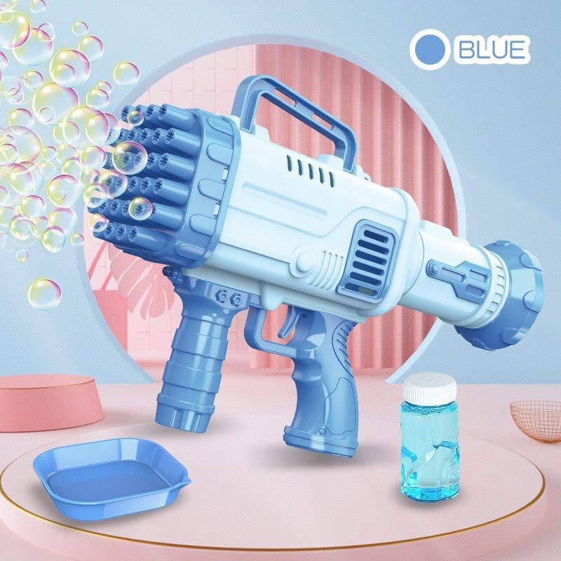 32 Holes Bazooka Bubble Machine Electric Children's Toy Gatling Bubble Gun